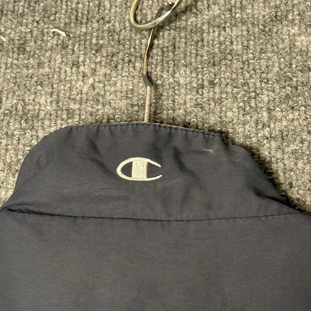Champion Windbreaker Jacket Men's XL Gray‎ Yellow Colorblock Vintage